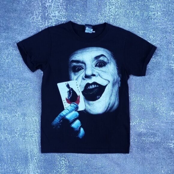 Vintage 1989 Batman Jack Nicholson Joker T-Shirt Single Stitch UNISEX - Picture 1 of 9